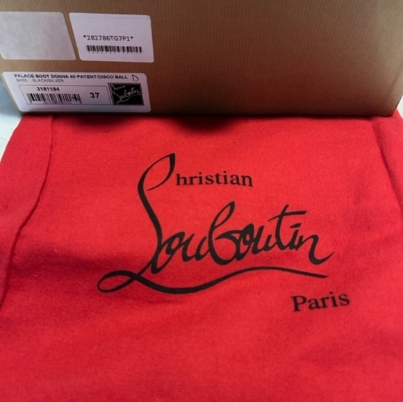 Louboutin Patent Leather Disco Boots Size 6 - Picture 6 of 13